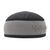 Black with Dark Gray Madun Vented Top Pliable Two-Color Round Kufi Hat