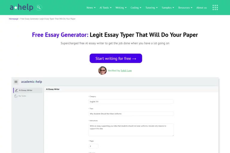 Feature image of AcademicHelp AI Essay | ToolJunction