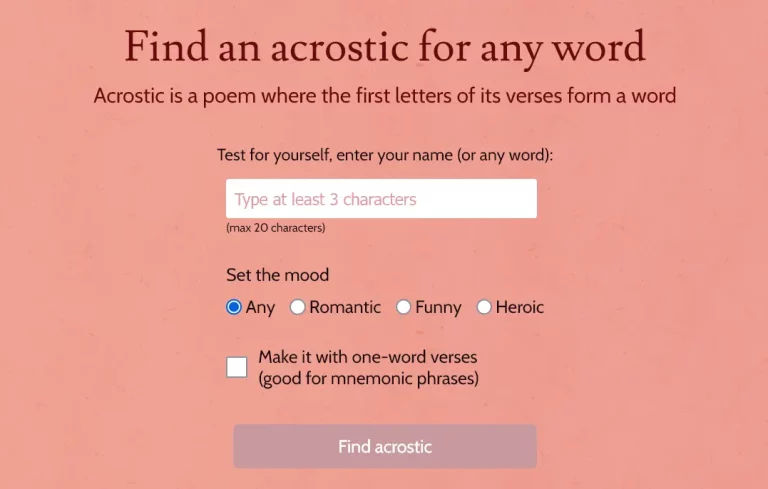 Feature image of Acrostic.AI | ToolJunction