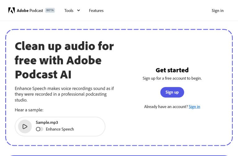 Feature image of Adobe Enhance Speech | ToolJunction