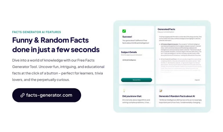 Feature image of Facts Generator | ToolJunction