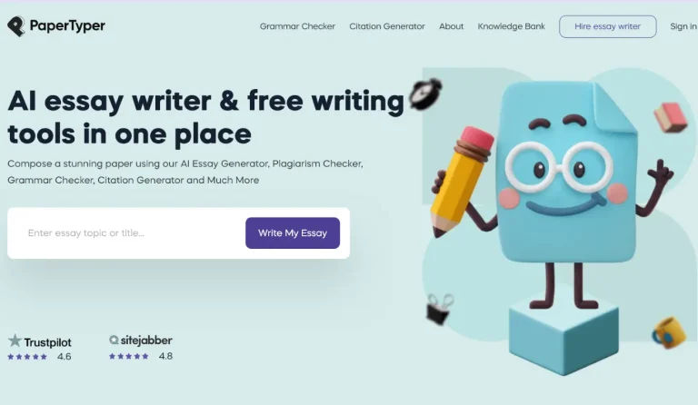 Feature image of PaperTyper.net AI Essay Writer | ToolJunction