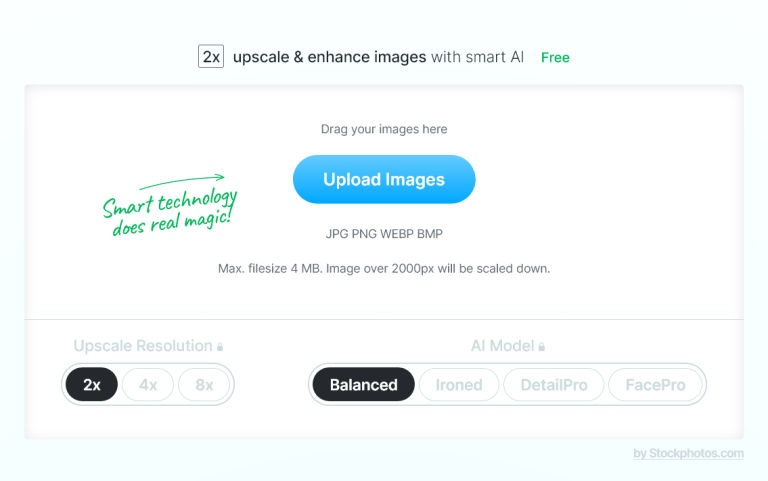 Feature image of Stockphotos AI Image Upscaler | ToolJunction