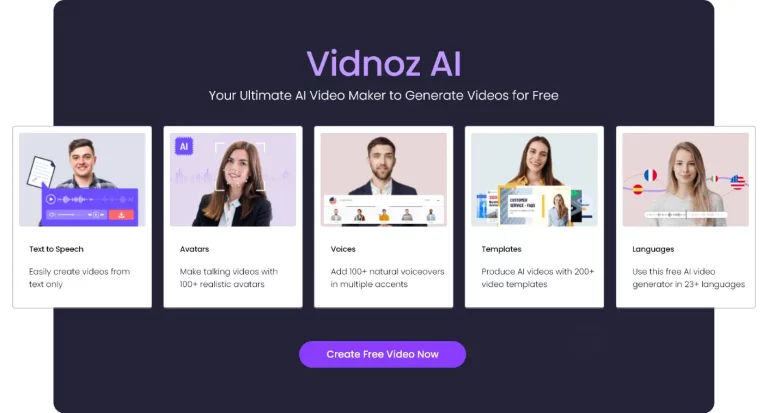 Feature image of Vidnoz AI | ToolJunction