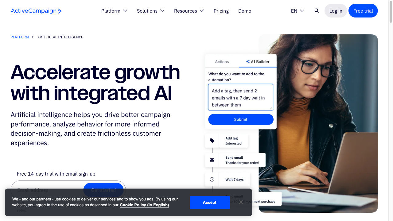 Feature image of ActiveCampaign AI | ToolJunction