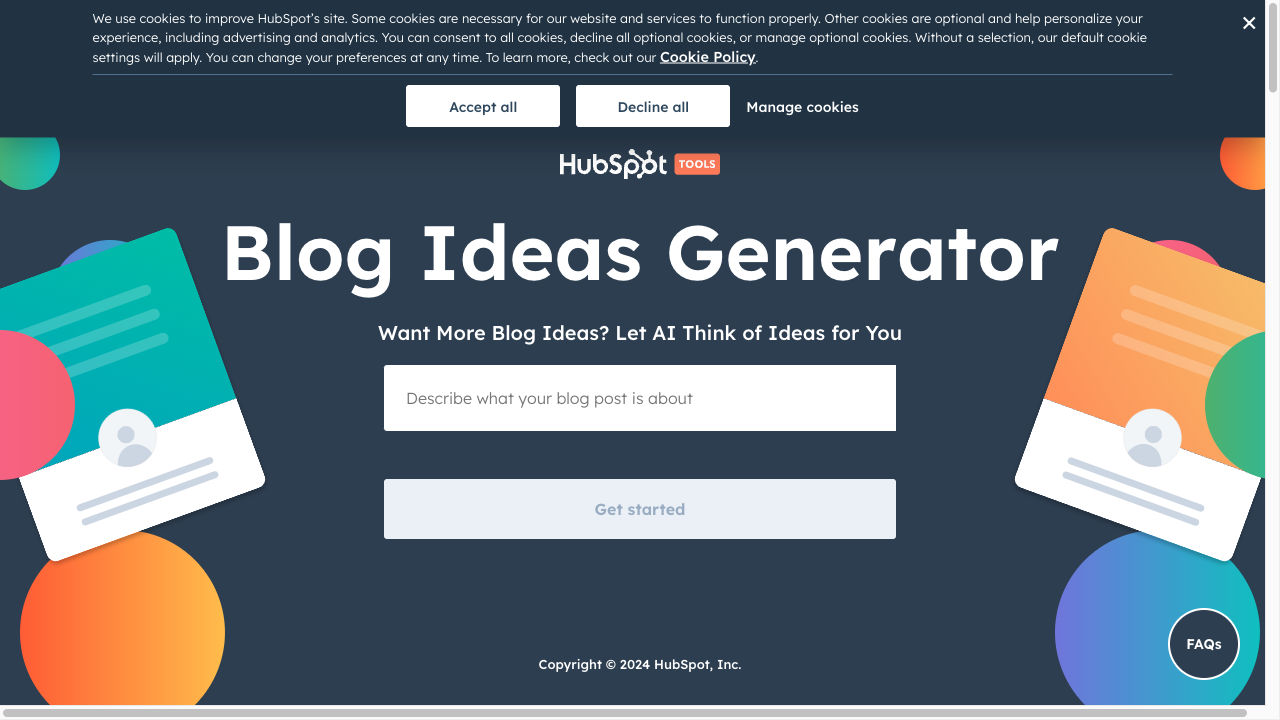 Blog Ideas Generator-screenshot-0