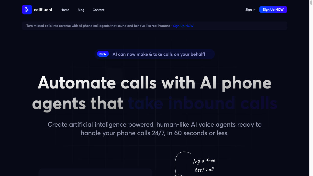 Feature image of CallFluent AI | ToolJunction