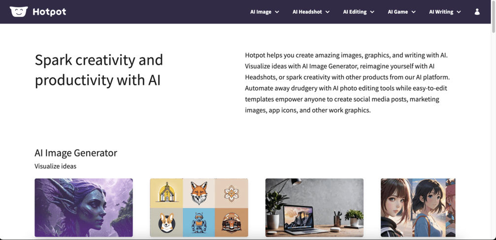 Hotpot AI Art Generator