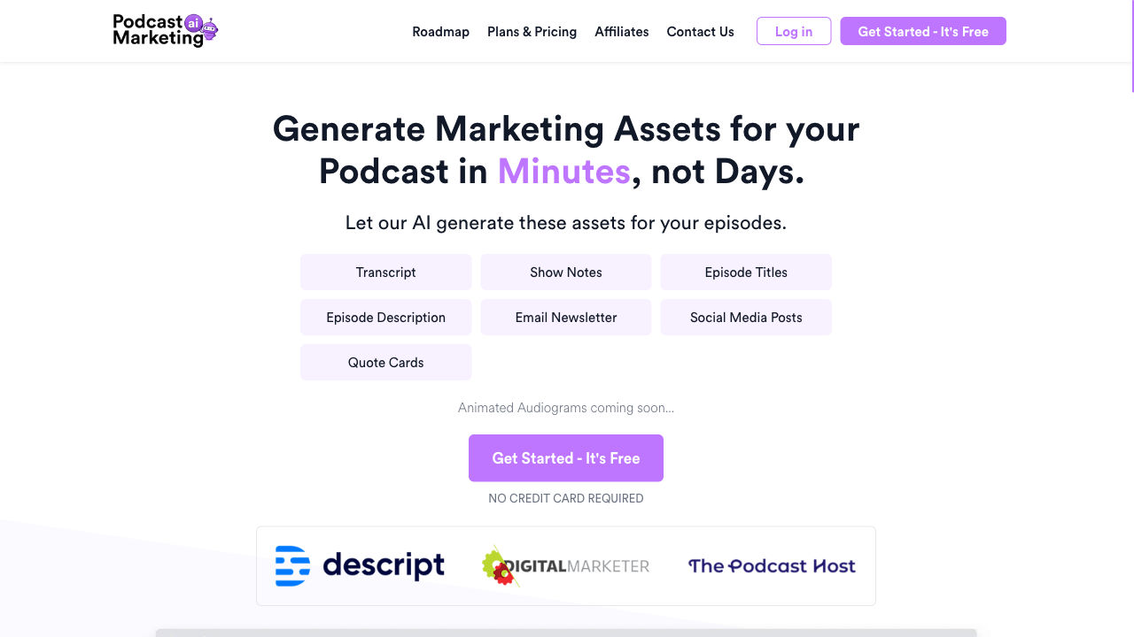 Feature image of Podcast Marketing AI | ToolJunction