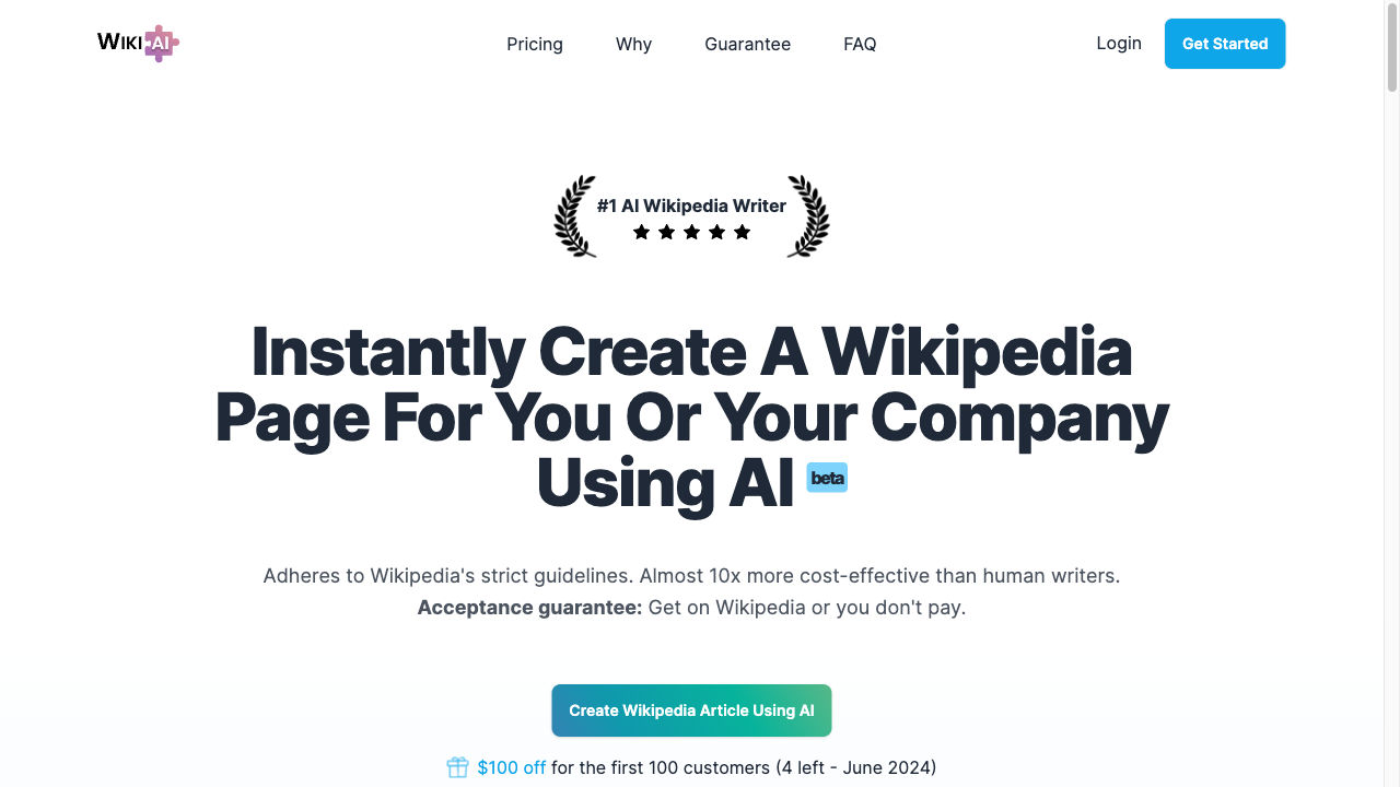 Feature image of Wikipedia Article AI | ToolJunction