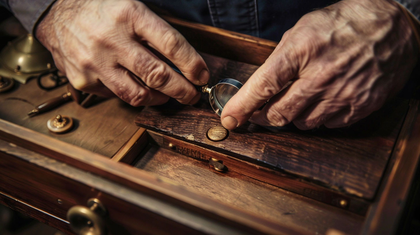 Various antique furniture pieces showing different styles and conditions for value comparison