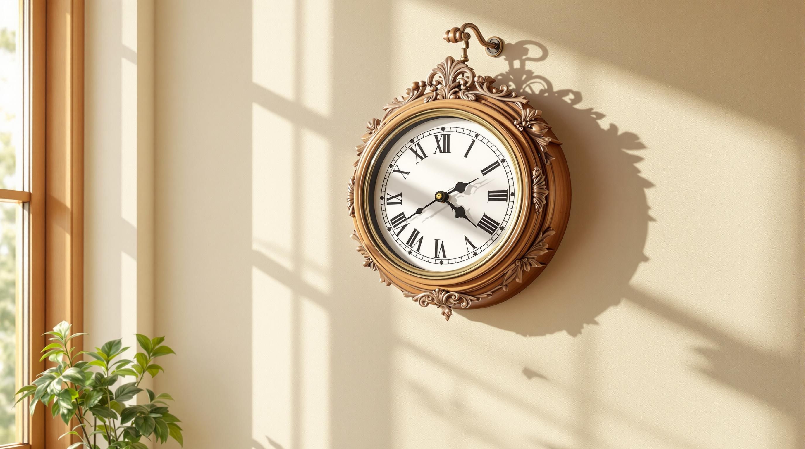 Various styles of antique German wall clocks showing regional design differences