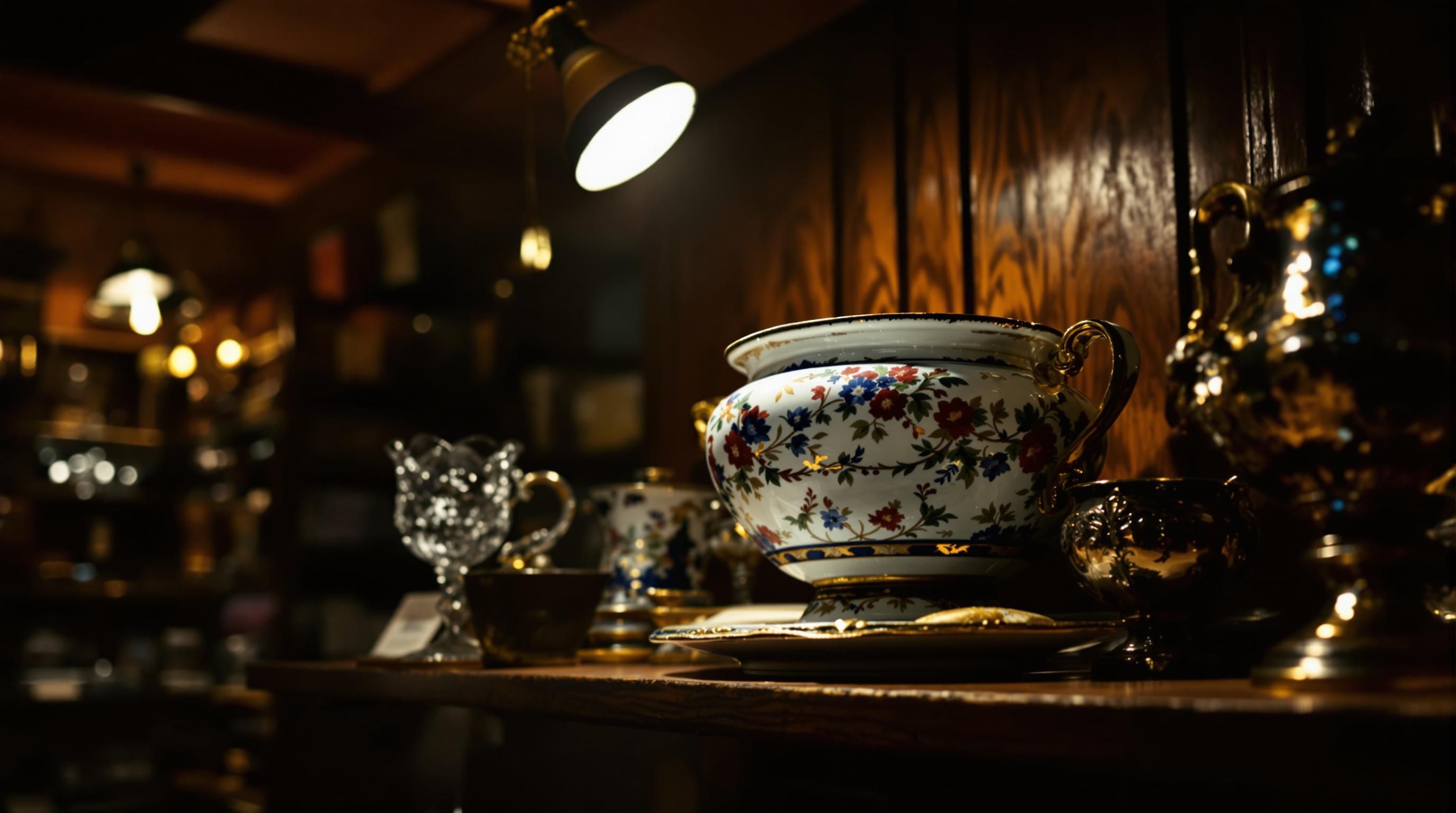 Beautiful crystal punch bowl set with intricate cut patterns