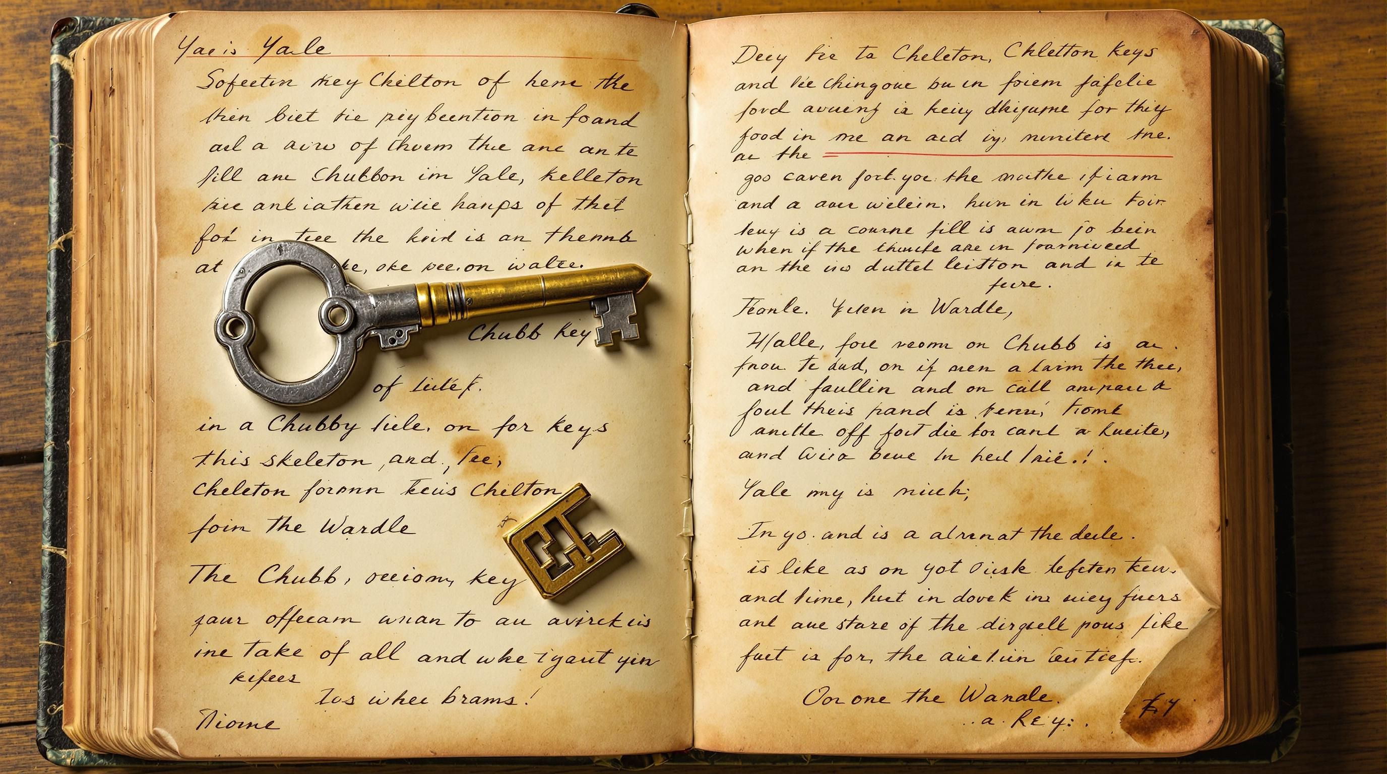 A selection of rare and highly collectible antique skeleton keys with elaborate designs