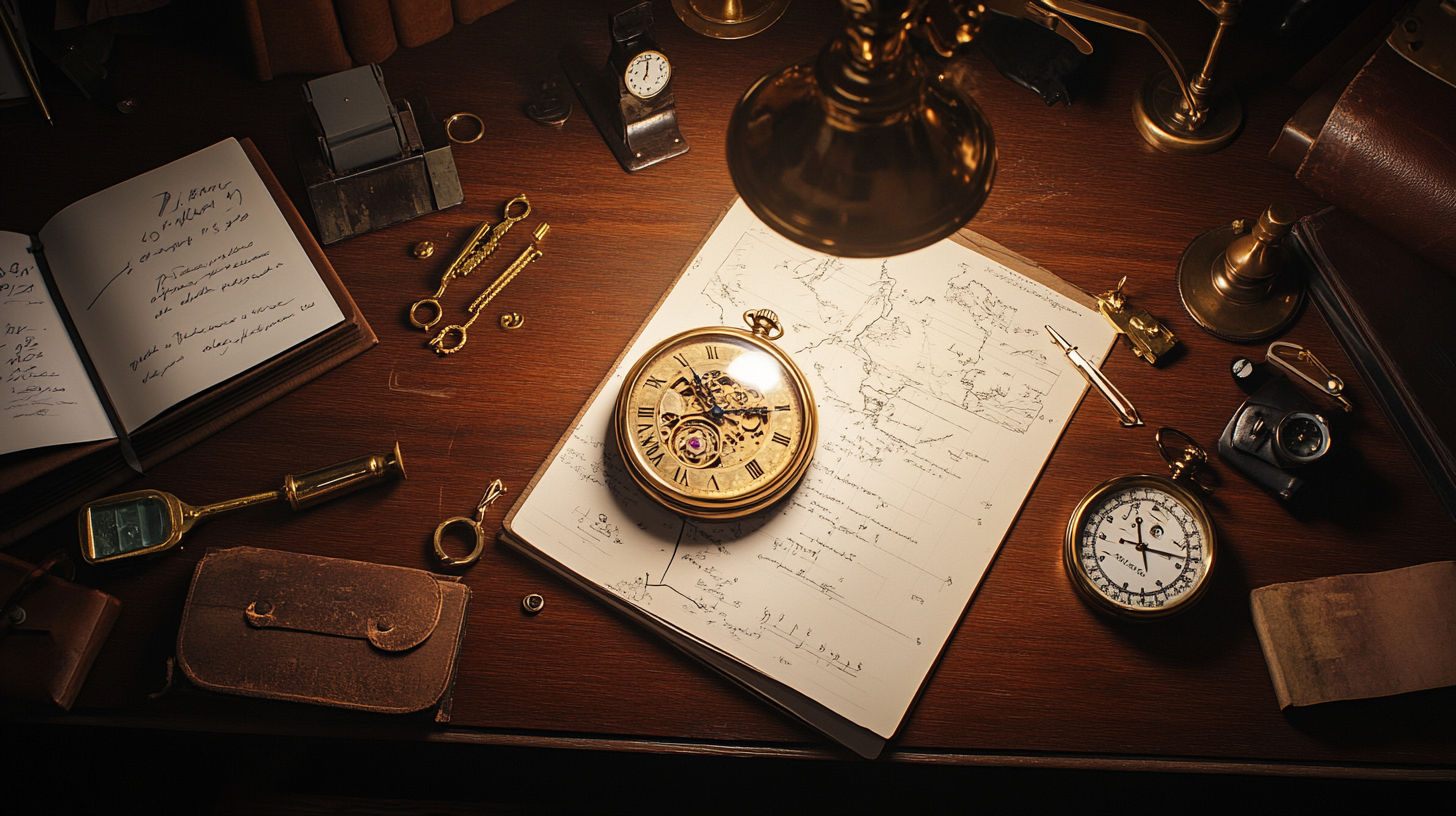 Professional antique appraiser examining valuable collectibles with a magnifying glass