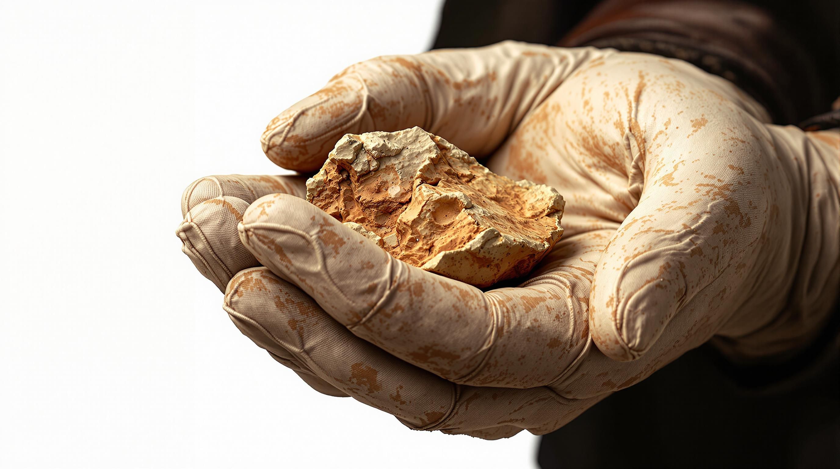 Collection of authenticated archaeological artifacts including stone tools, pottery fragments, and ancient jewelry arranged for identification analysis