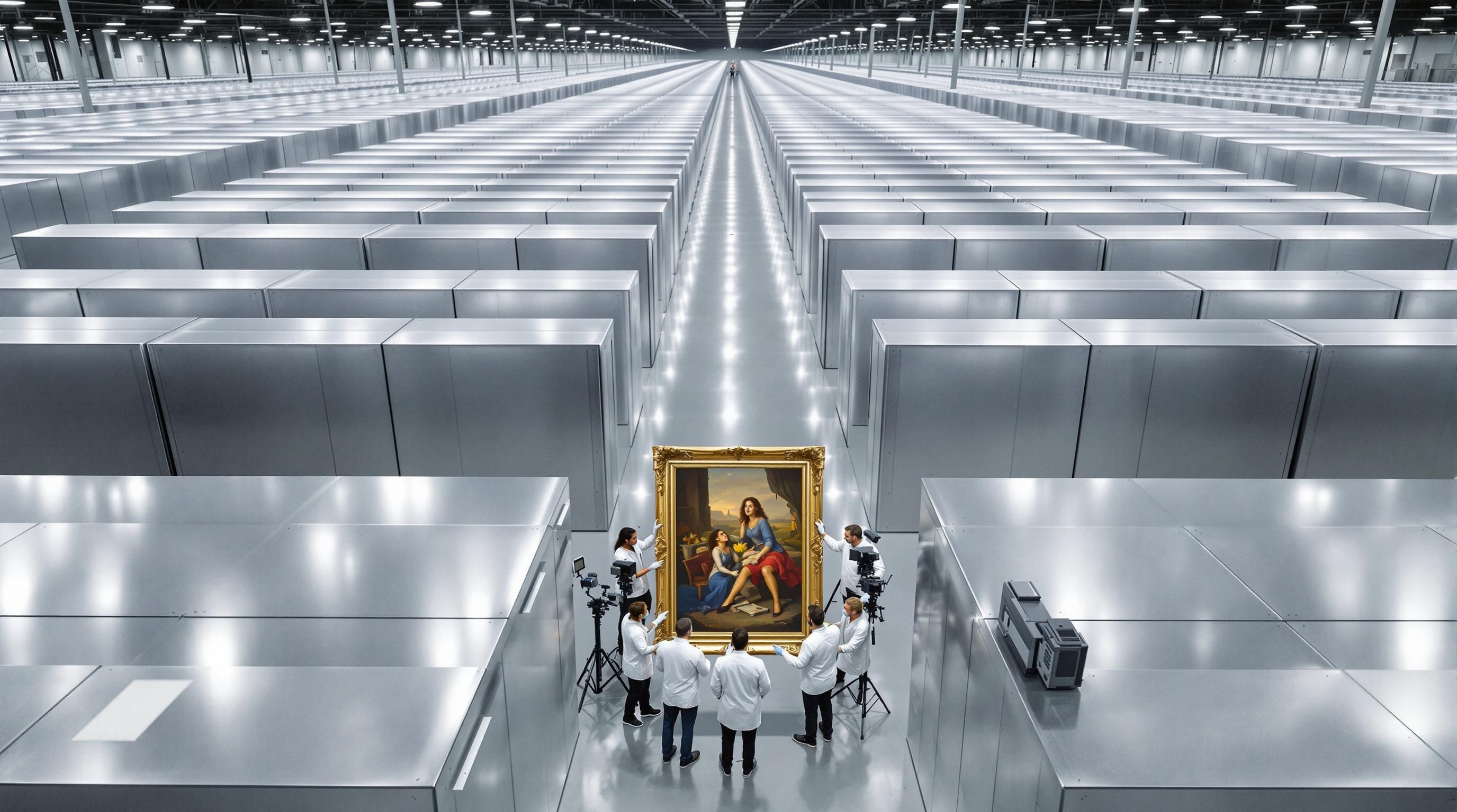 Person comparing free versus paid online art appraisal options