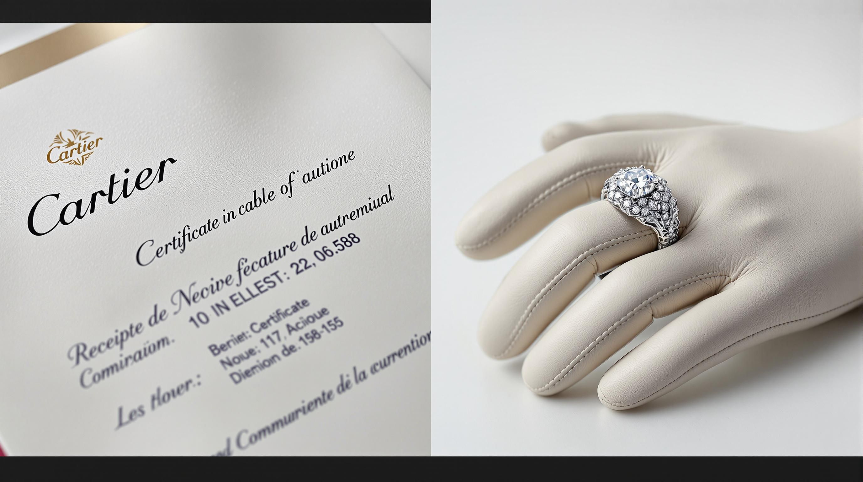 Cartier Love bracelet and ring collection displayed for appraisal