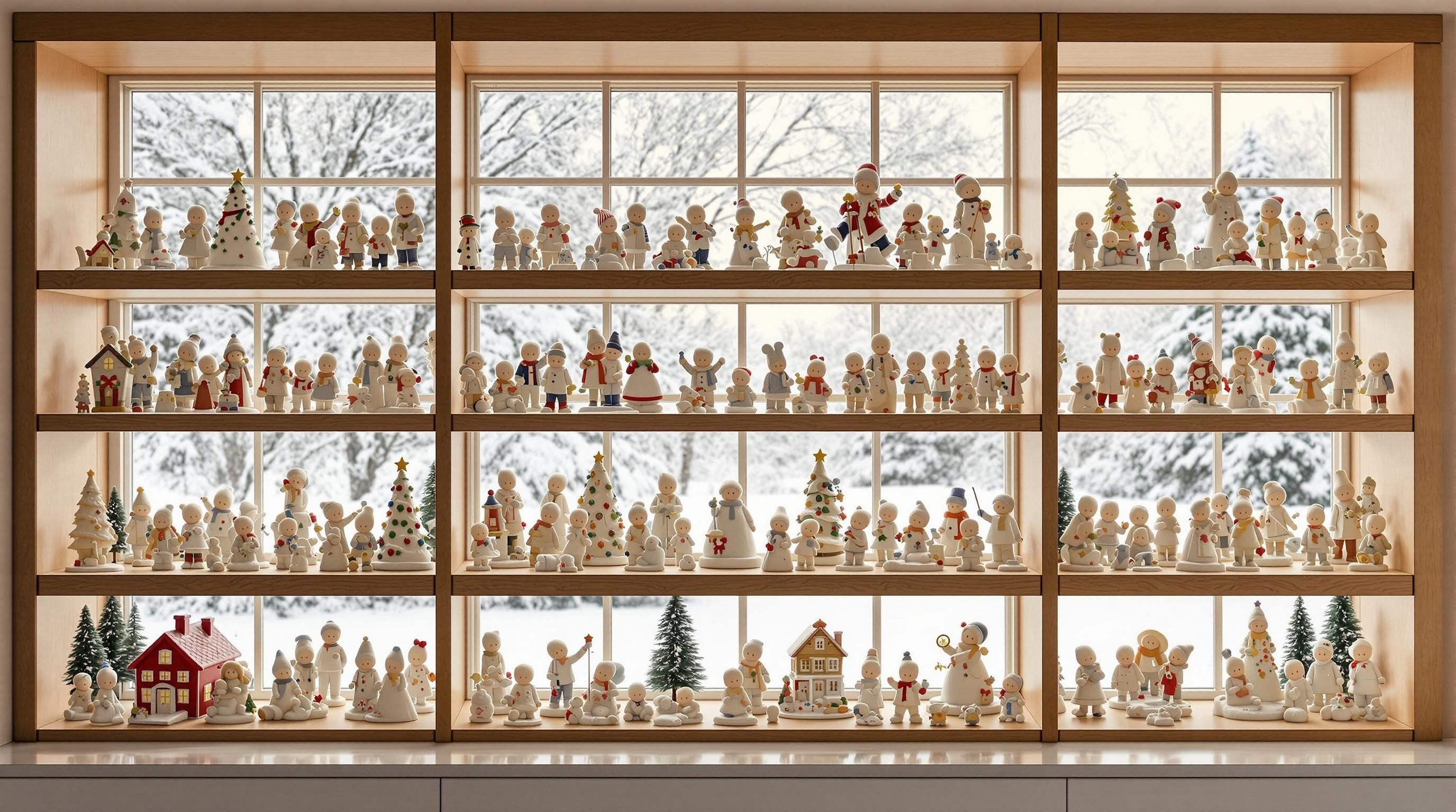 Rare Department 56 Snowbabies figurine showing a baby on ice skates