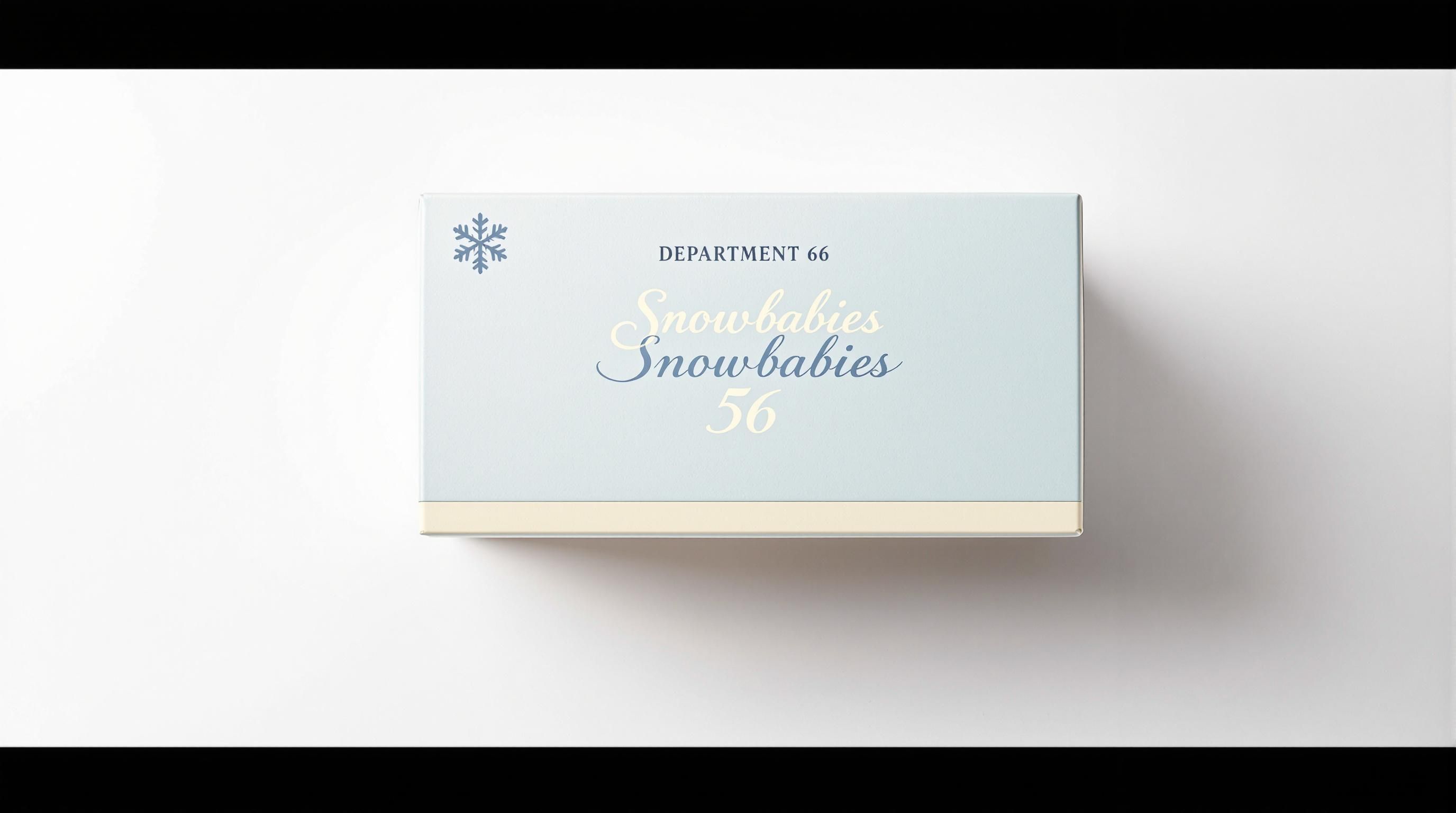 Close-up of Department 56 Snowbabies figurines showing detail and craftsmanship