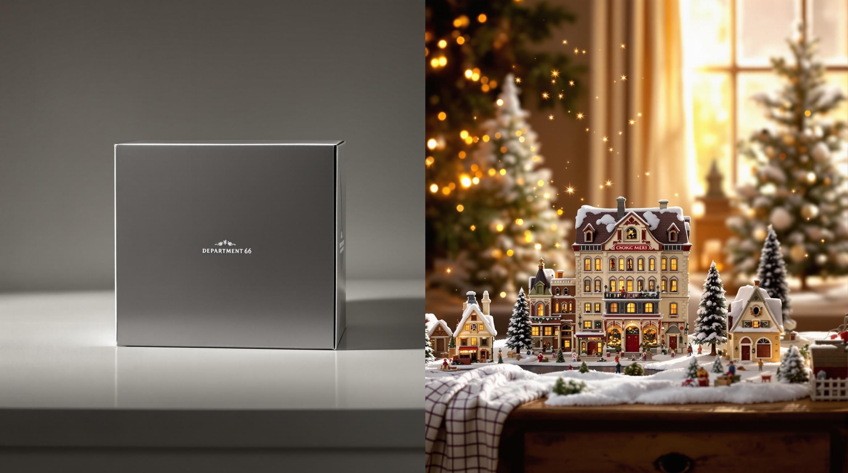 Department 56 Alpine Village series houses with detailed miniature scenery