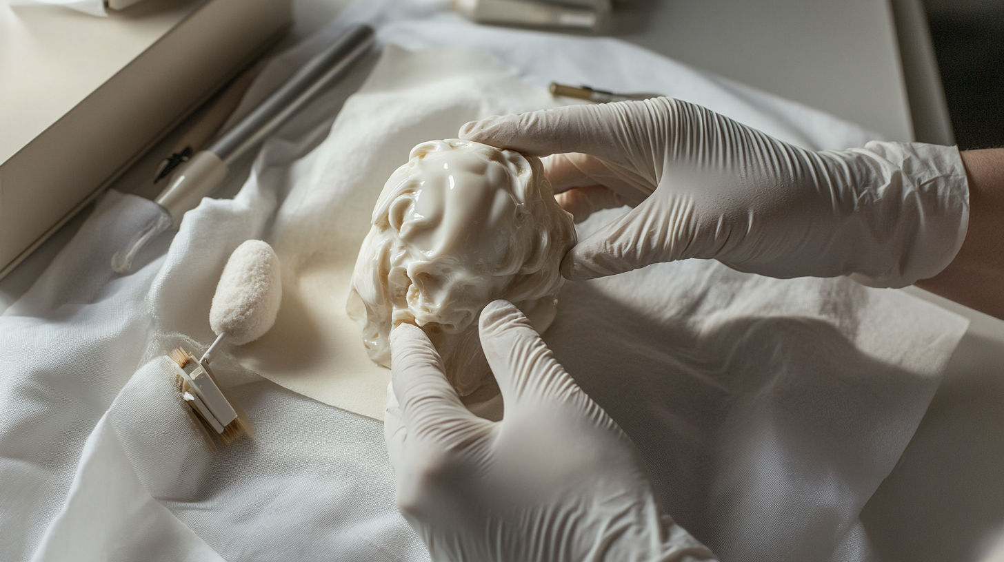 Professional appraiser with credentials examining artwork