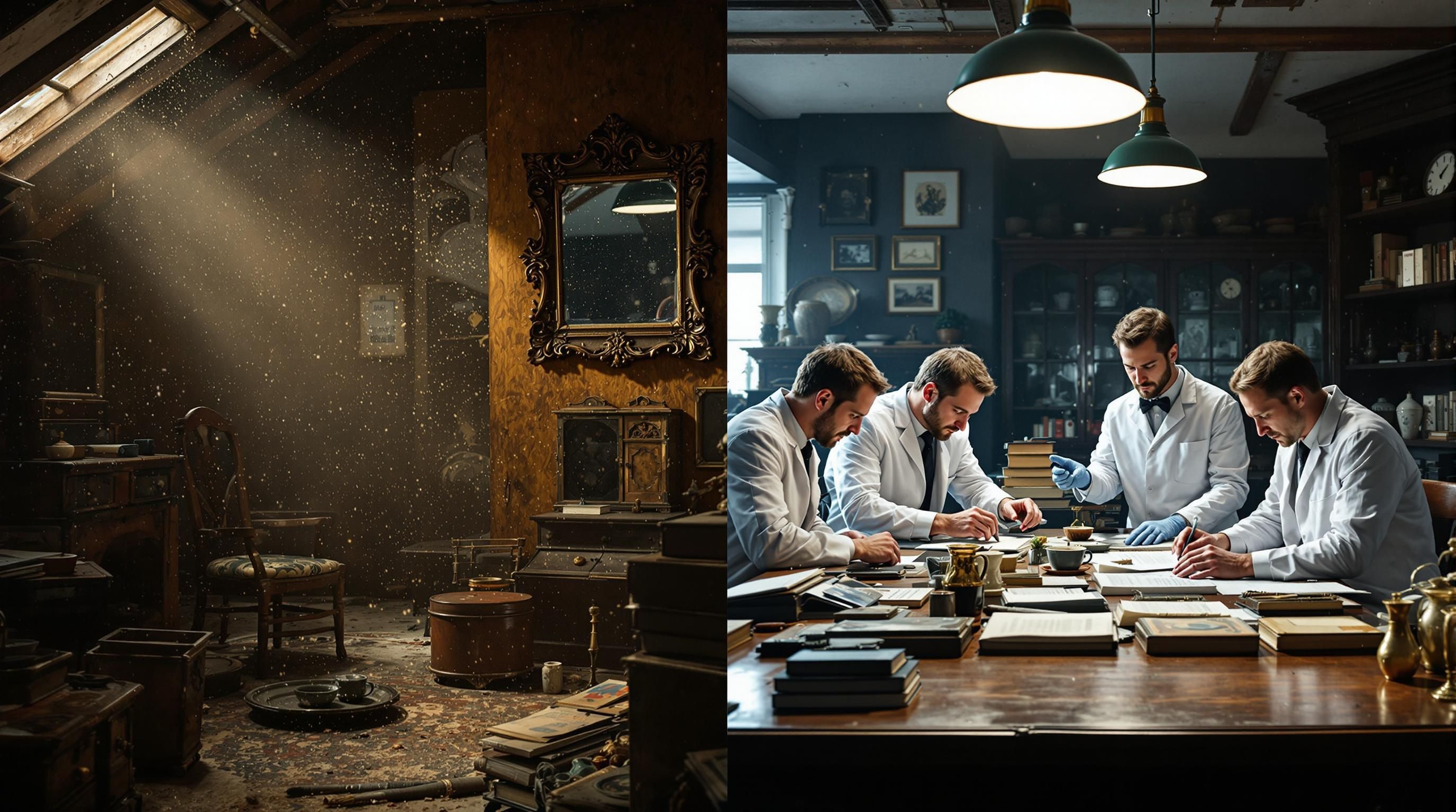 Demonstration of reverse image search identifying an antique pocket watch