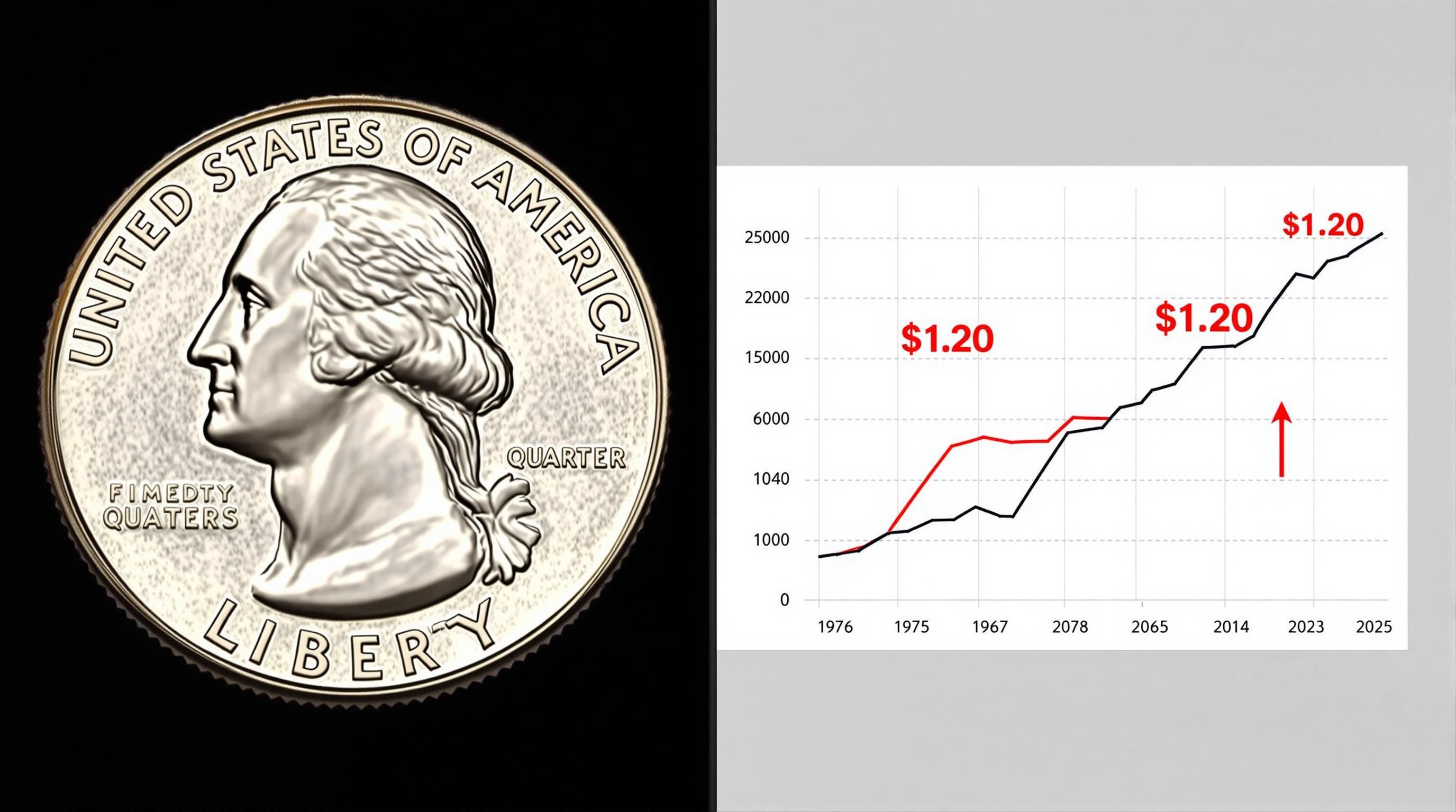 A high-grade uncirculated 1976 Bicentennial quarter