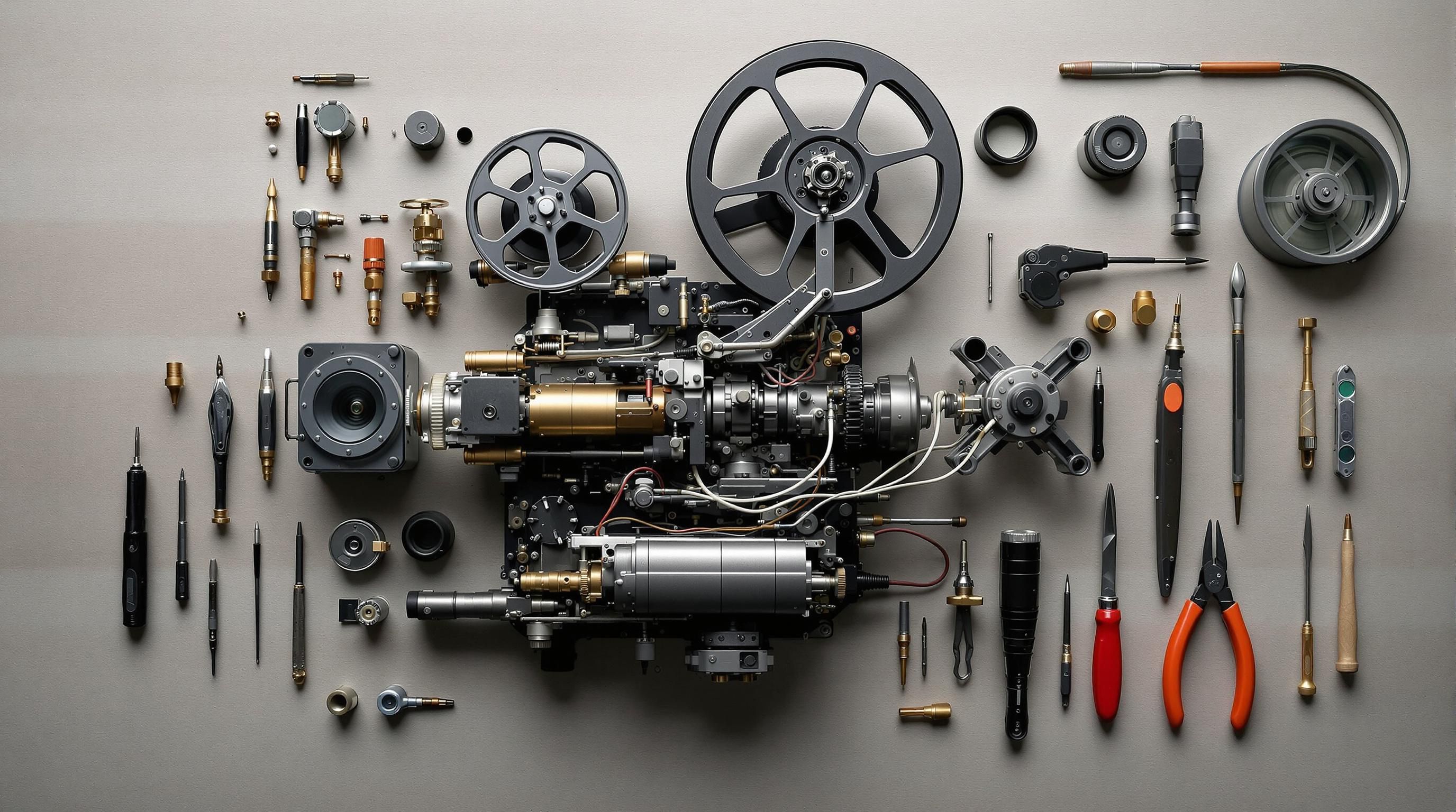 Rare Art Deco style vintage cinema projector from the 1930s