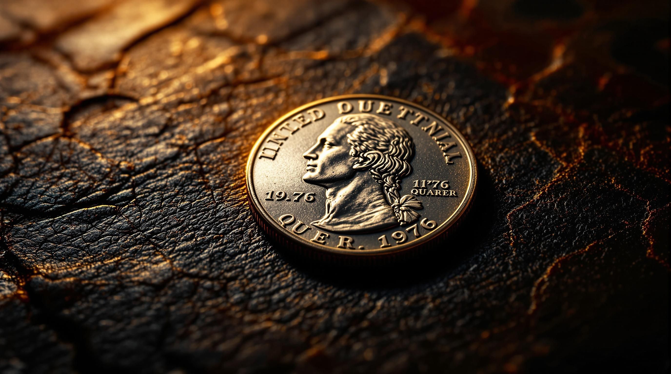 1776-1976 Bicentennial Quarter - obverse and reverse sides showing the drummer boy design
