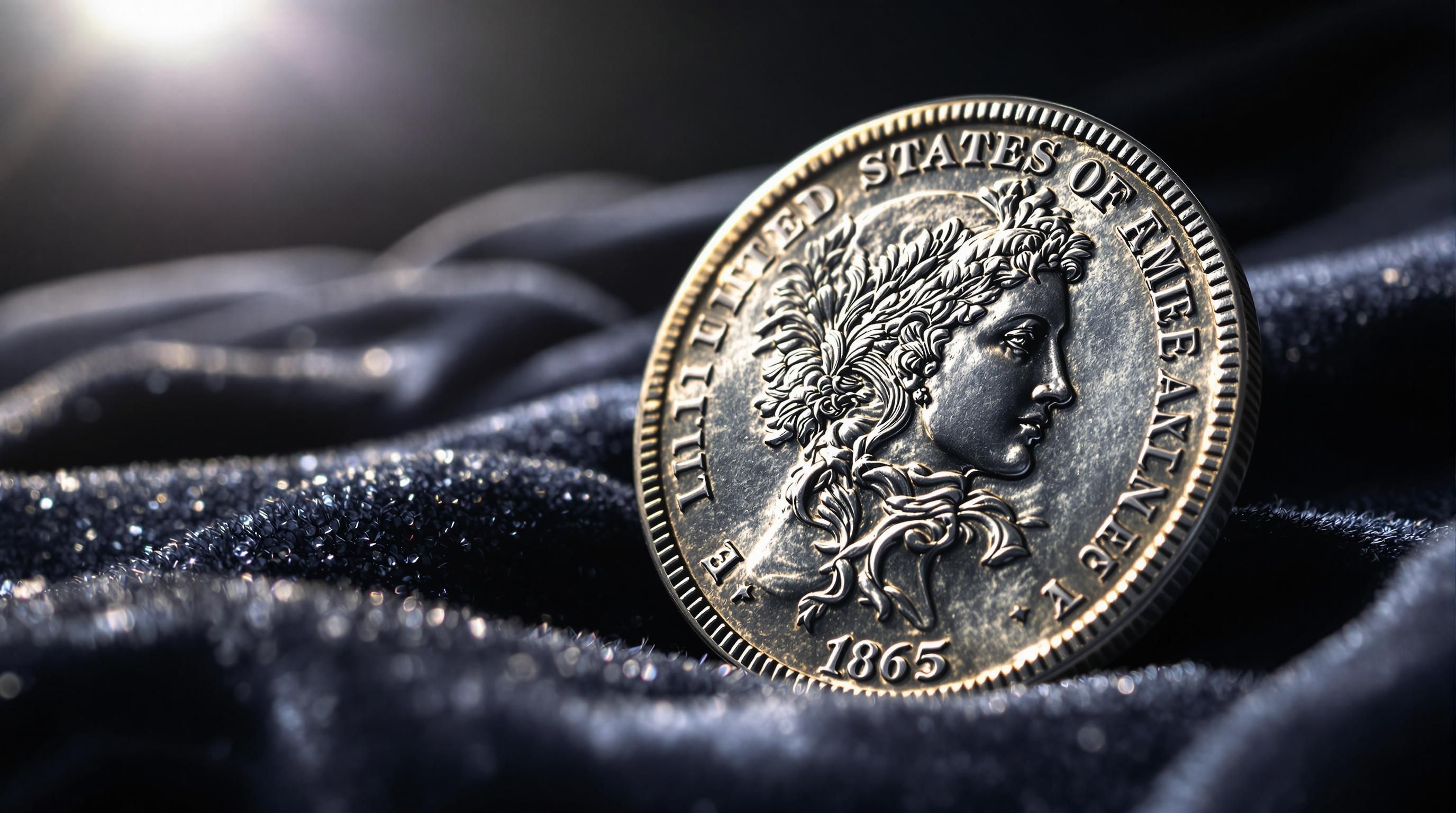 1887 Morgan Silver Dollar showing Lady Liberty on the obverse and eagle on the reverse