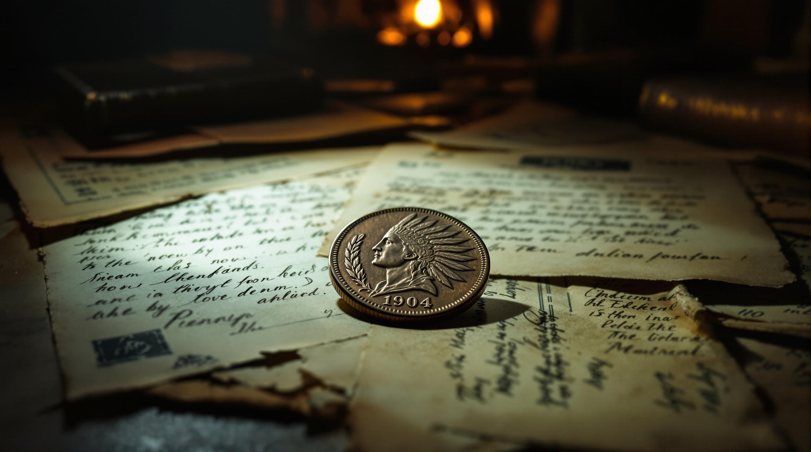 Image of proper coin storage methods for Indian Head pennies