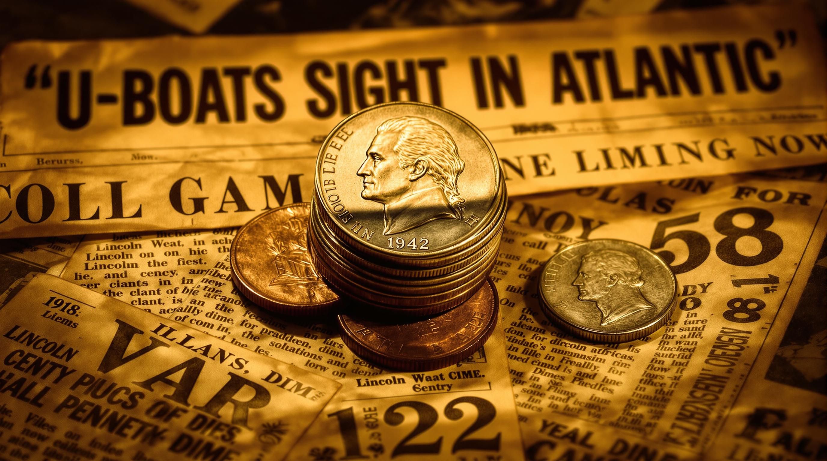 A high-grade 1942 Proof Jefferson nickel showing mirror-like surfaces