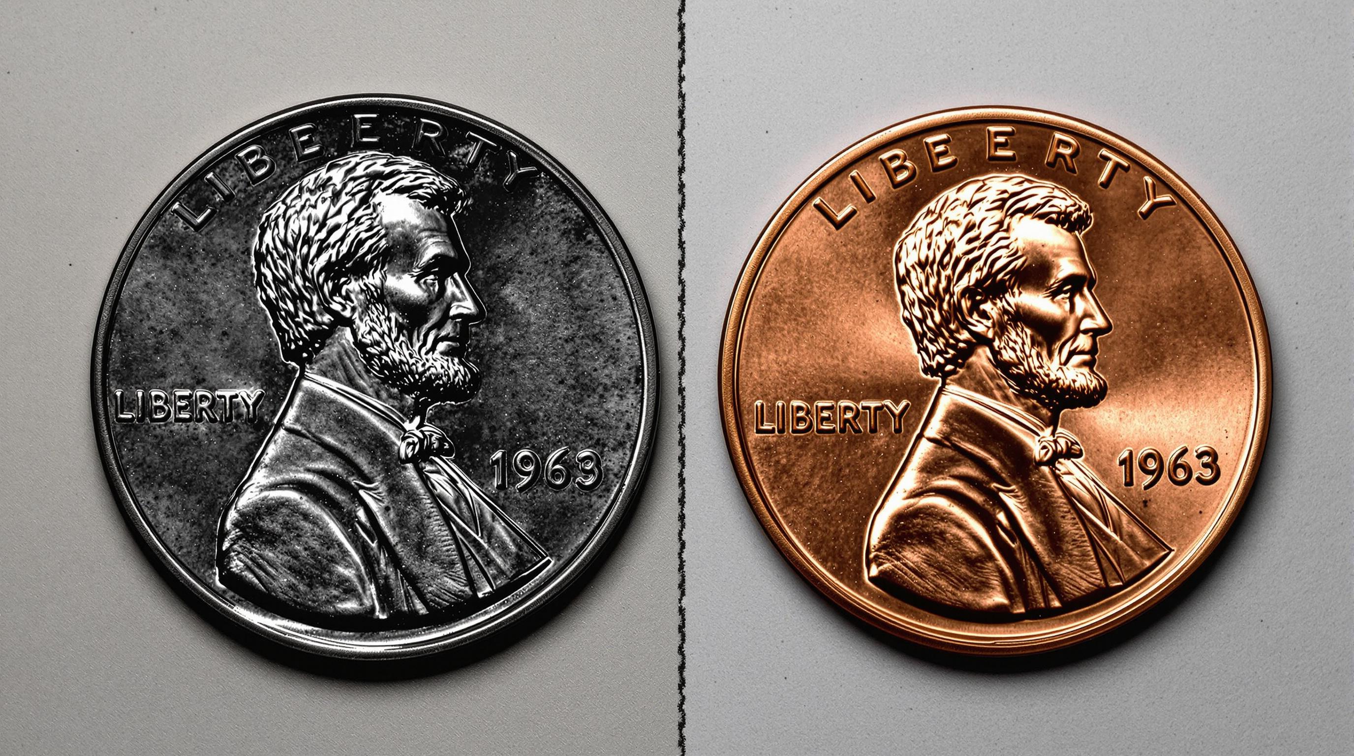 A close-up of a 1993-S proof penny showing its mirror-like finish and S mint mark