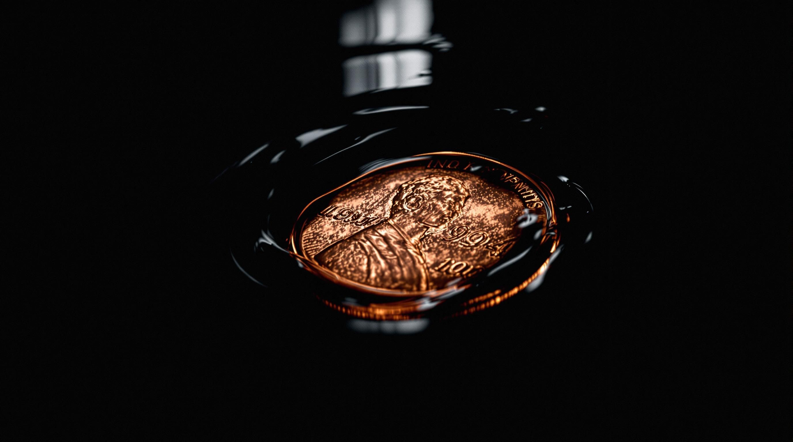 Close-up images of 1994 penny errors including double die and off-center strikes