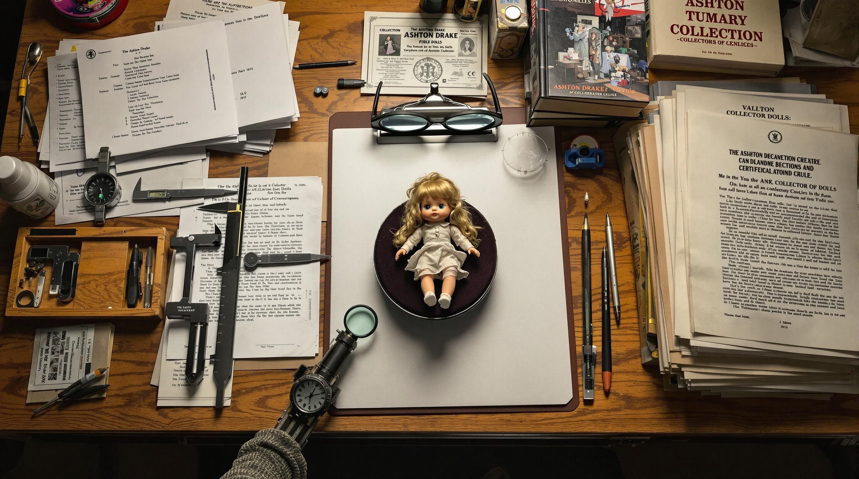 Rare Ashton Drake porcelain doll from the 1990s with detailed features