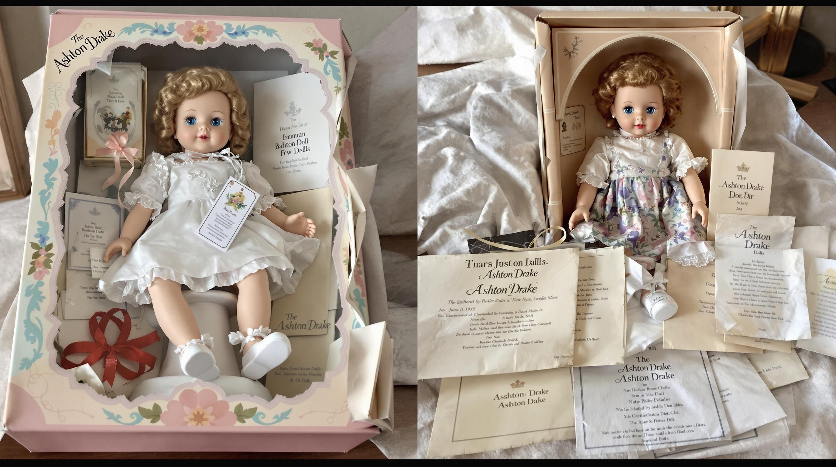 Detailed Ashton Drake artist doll with exceptional craftsmanship and features