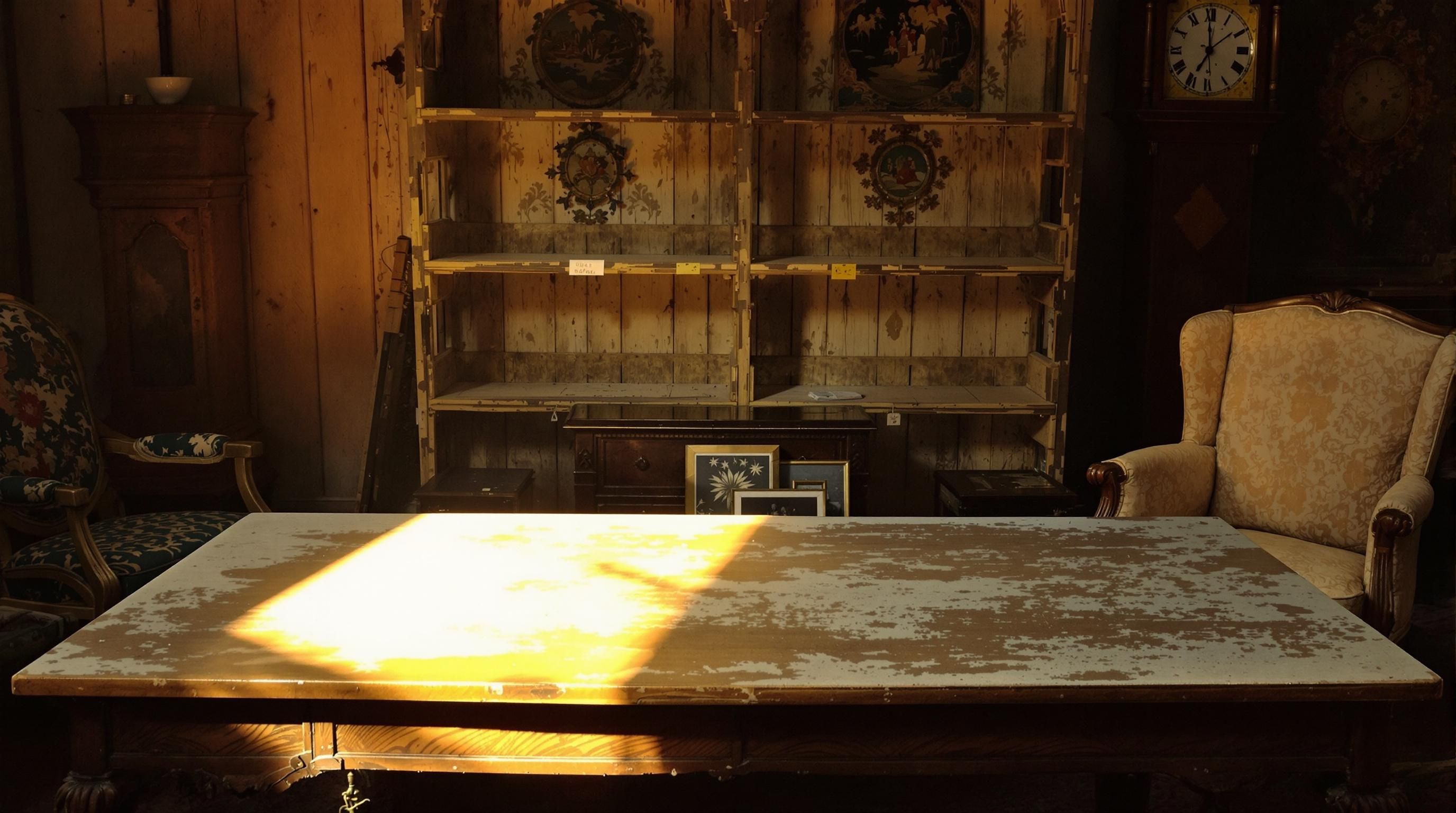 A premium claw foot table listed at auction