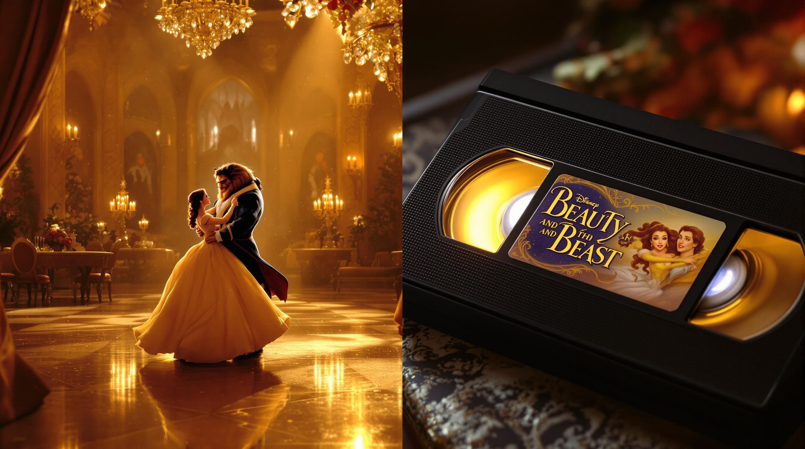 A mint condition Beauty and the Beast VHS tape with all original inserts and promotional materials
