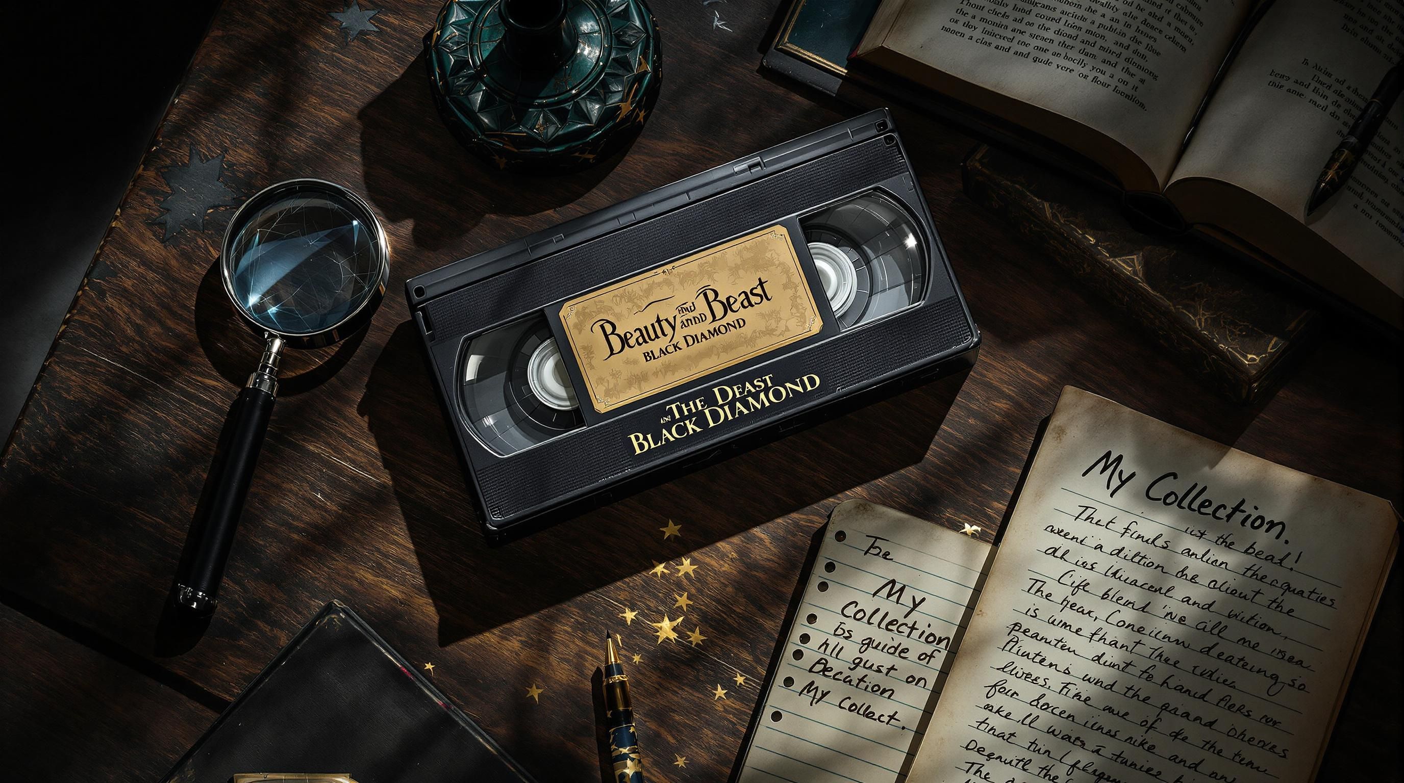 Different editions of Beauty and the Beast VHS tapes showing value variations based on release version