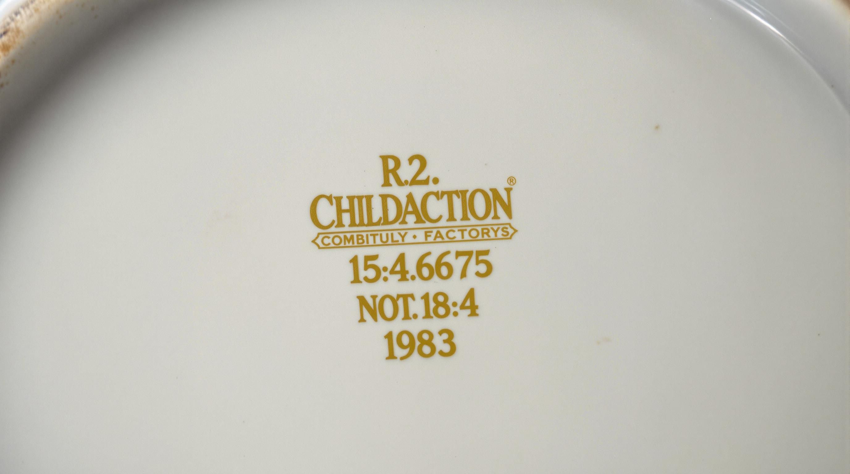 Vintage china set displayed with price comparison chart