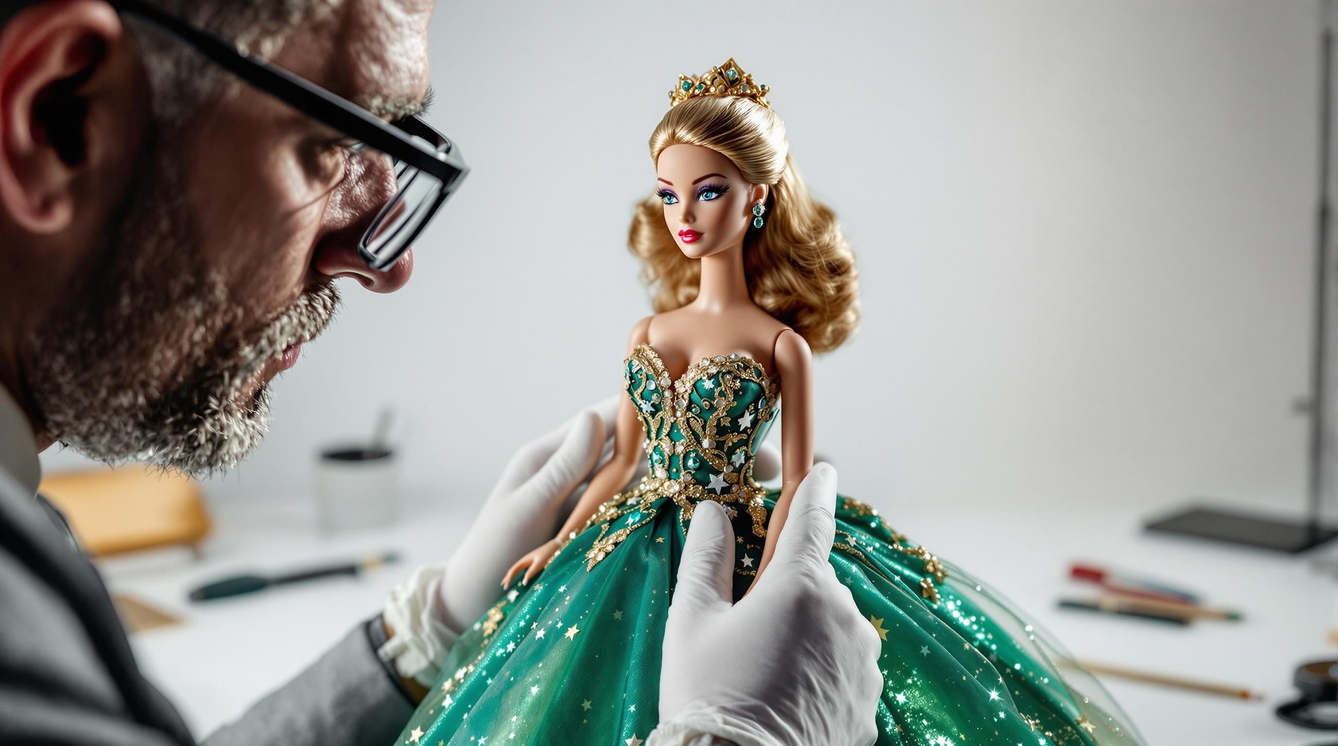 Rare 1997 brunette Holiday Barbie doll that can be worth over $1000 in mint condition