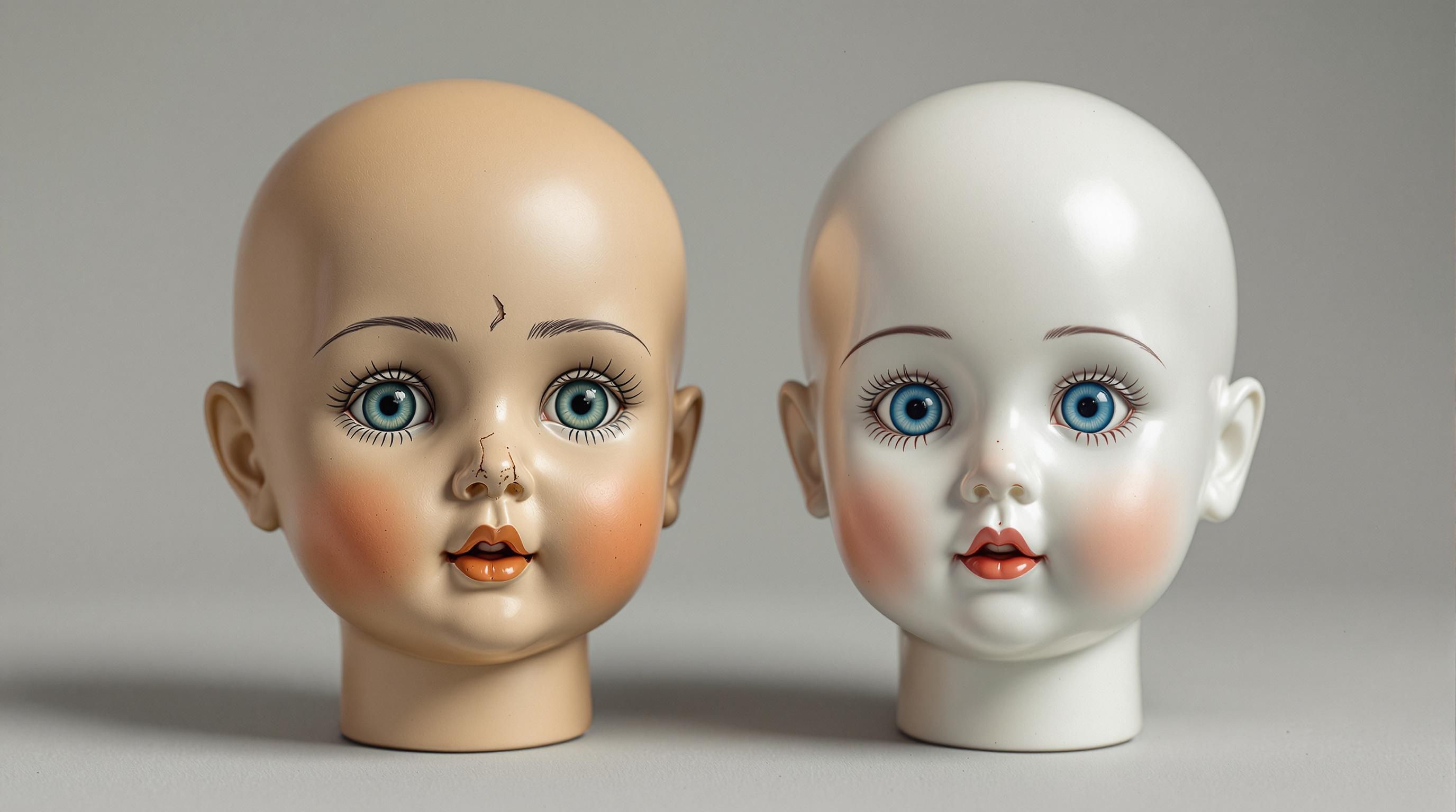 Various maker's marks found on the back of antique German bisque doll heads