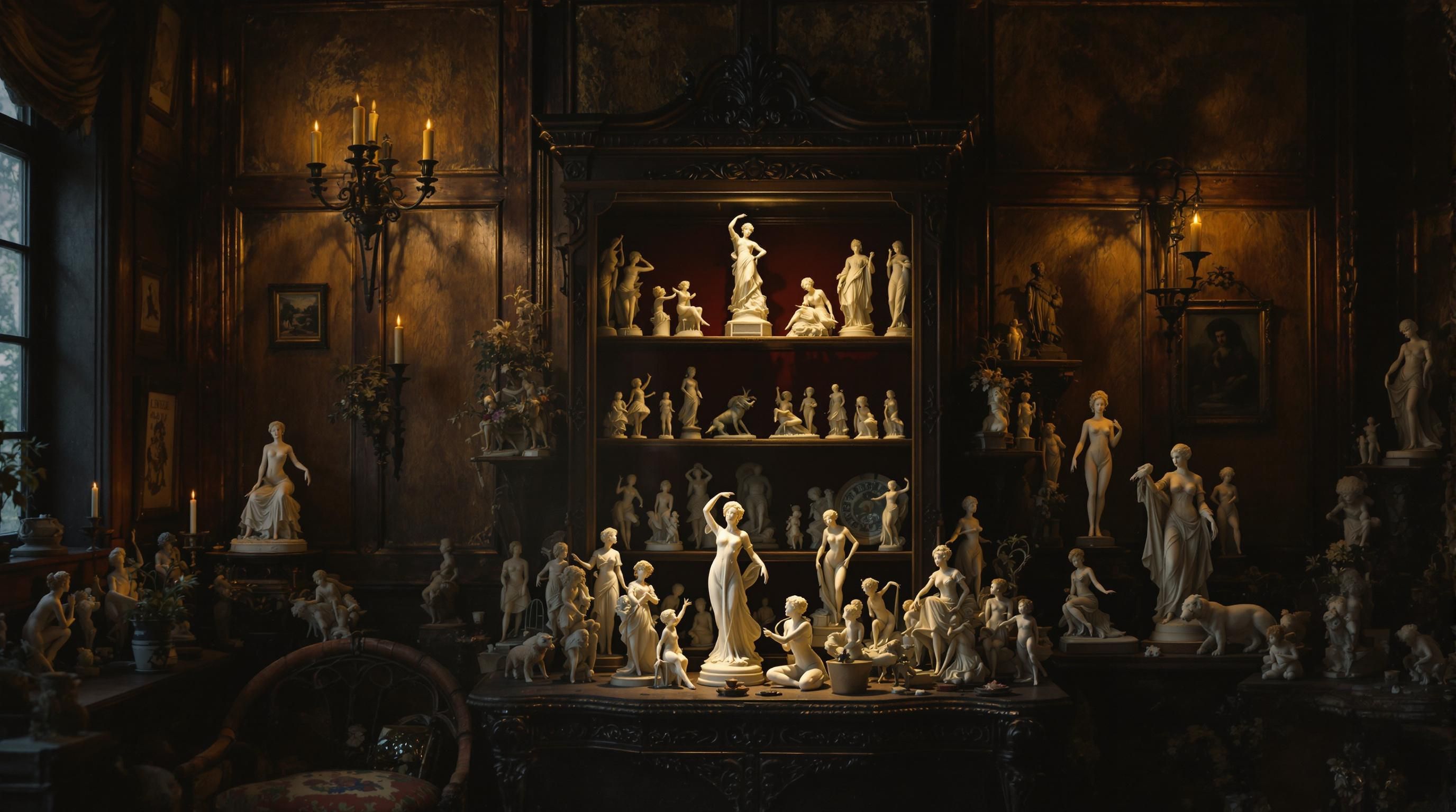 Image showing various maker’s marks found on the base of antique bisque figurines