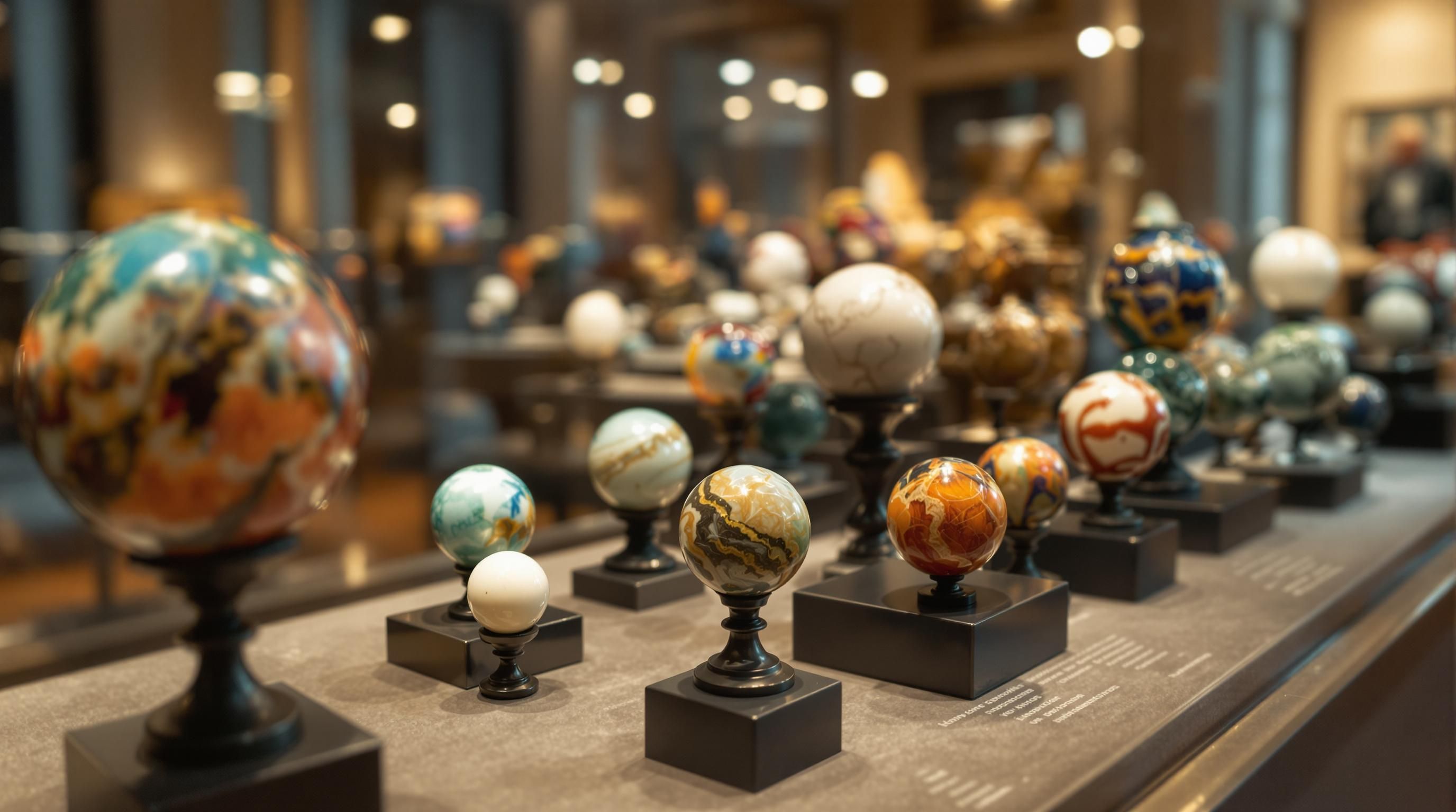 Collection of rare and valuable antique marbles