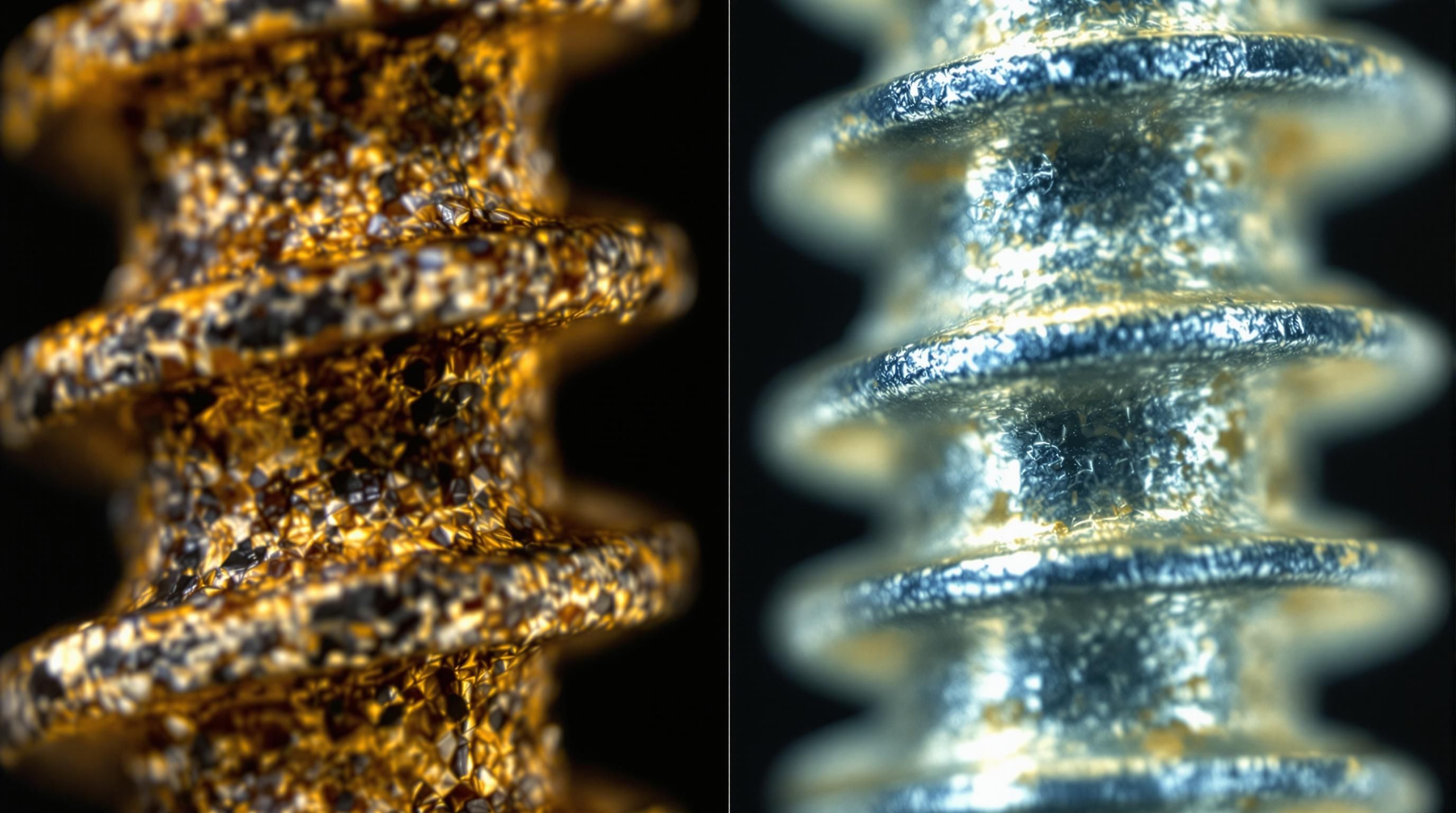 Collection of brass and iron antique screws with different patinas and oxidation patterns