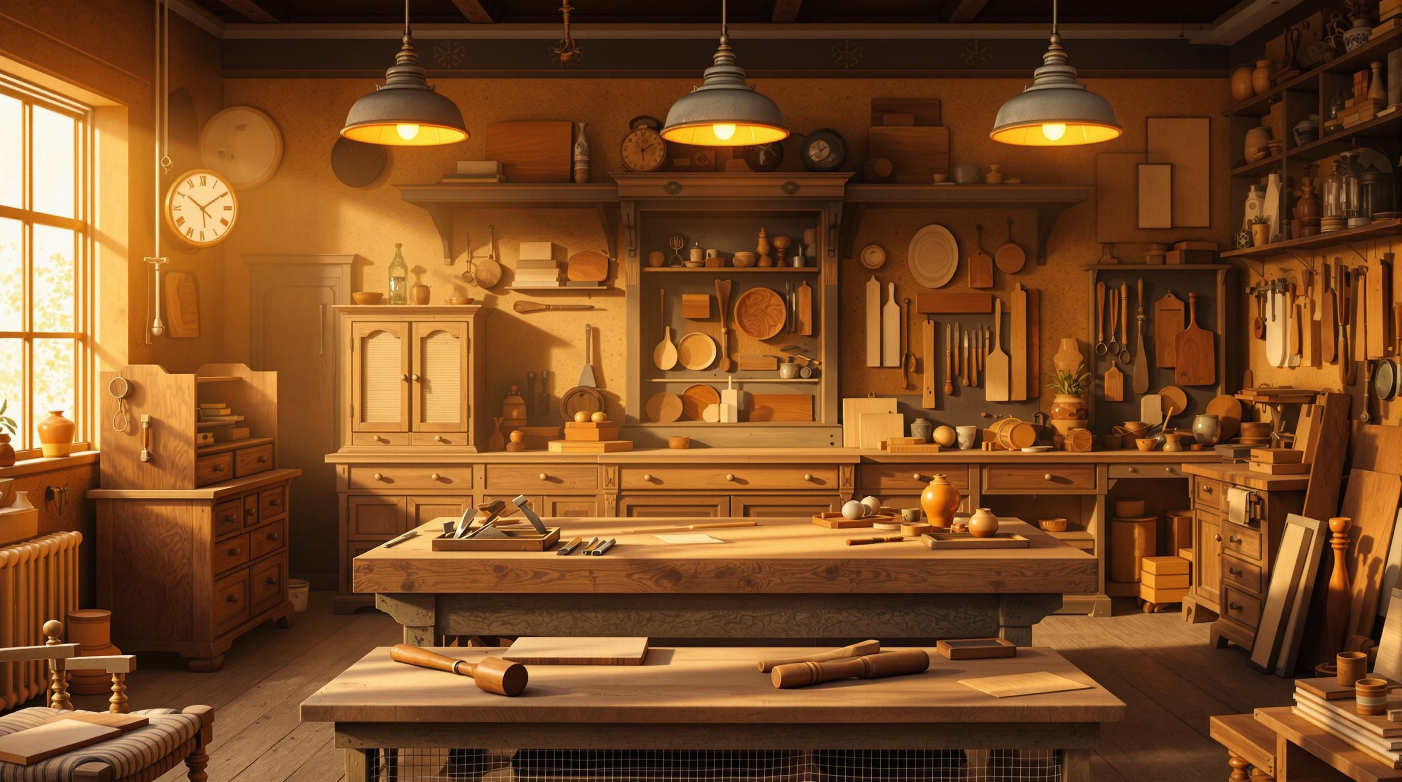 Detailed close-up of antique furniture joinery showing wood characteristics