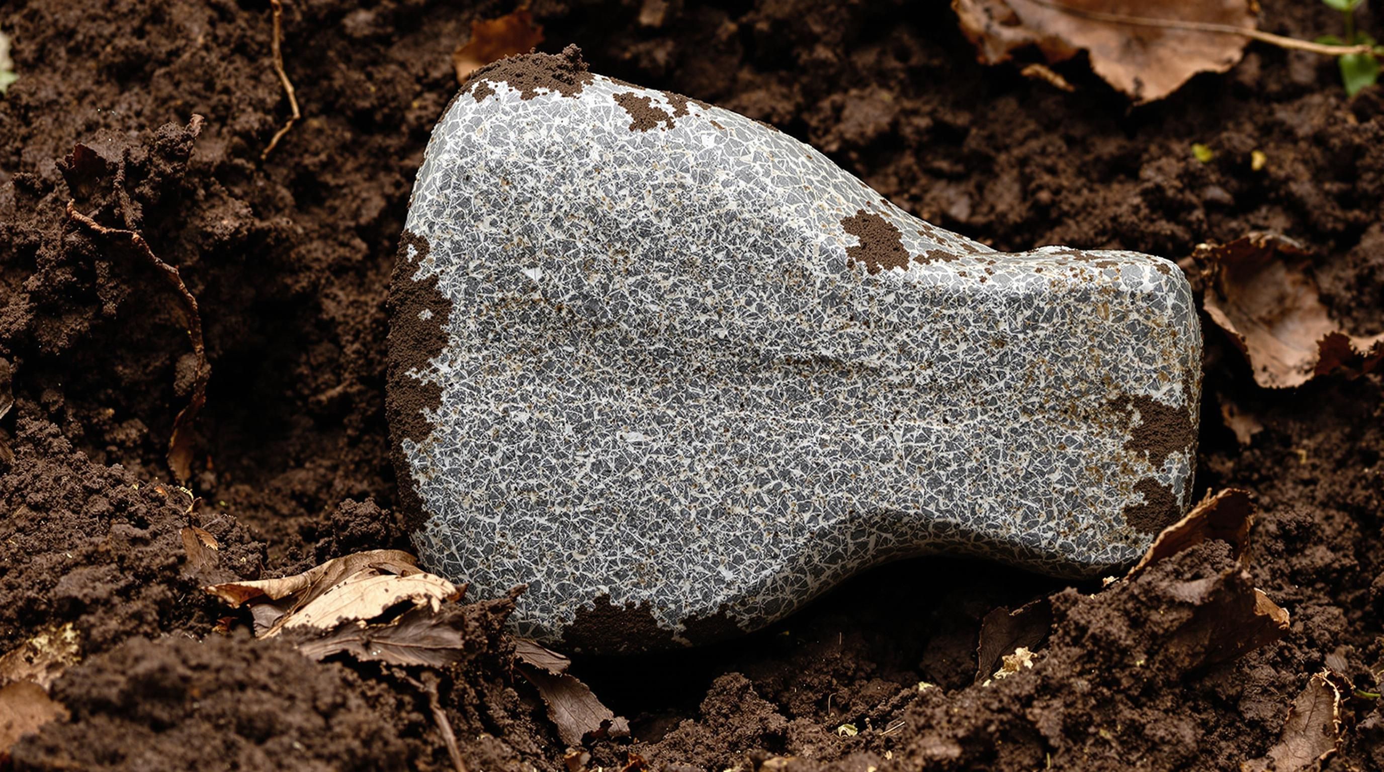 Close-up of a person examining a Native American artifact with magnifying glass