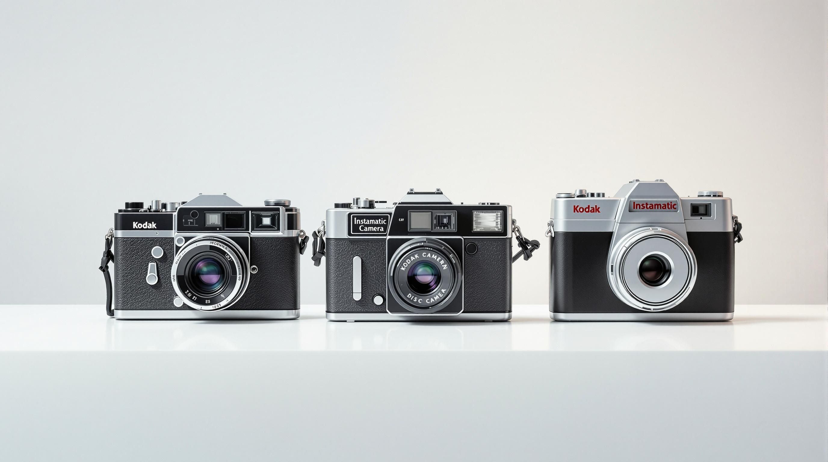 Vintage Kodak camera being examined for condition and completeness