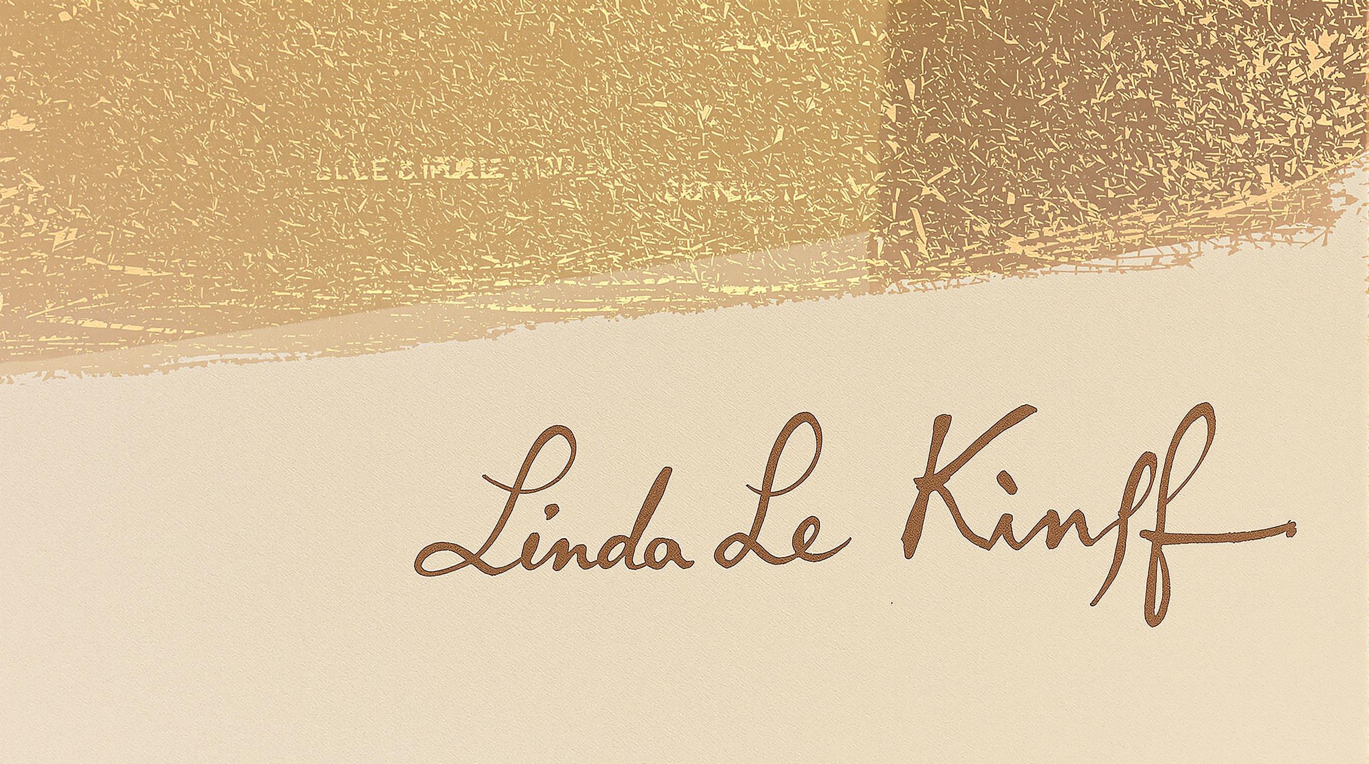 Close-up of a Linda Le Kinff signature and verification details